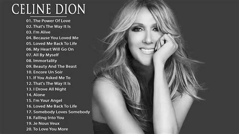 chansons celine dion liste